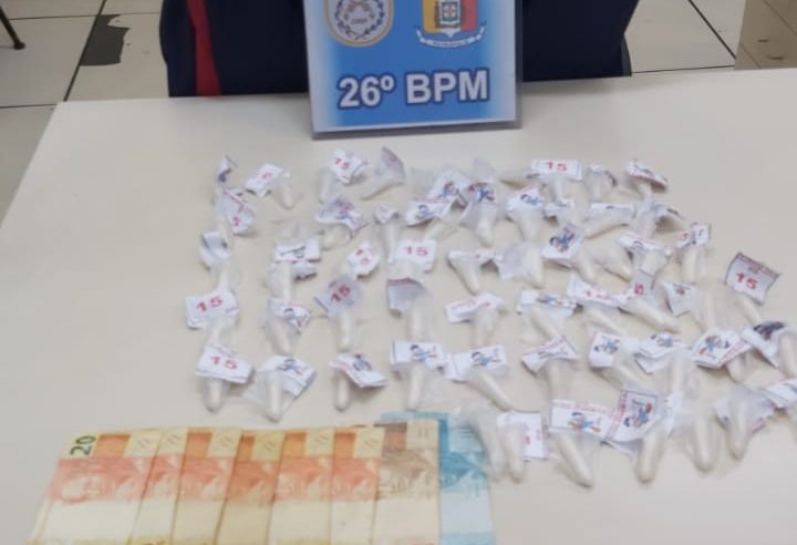 Homem é flagrado com drogas em Cascatinha