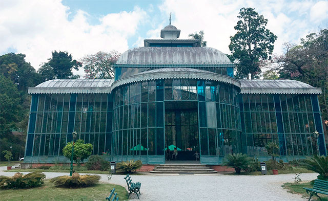 Obra no Palácio de Cristal foi retomada, mas ainda não tem previsão de término