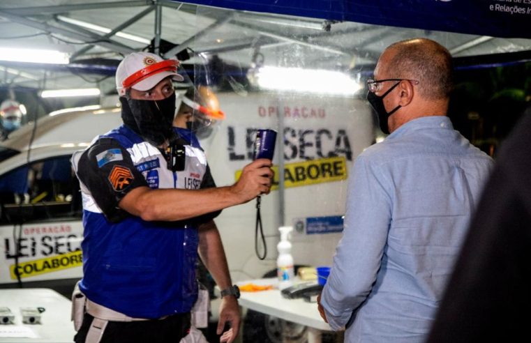Lei Seca registrou 375 casos de alcoolemia durante o final de semana