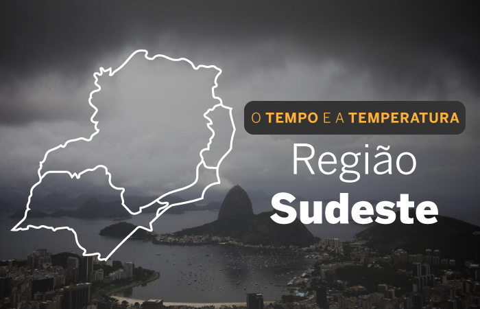 Região Sudeste do país tem previsão de tempo com chuva
