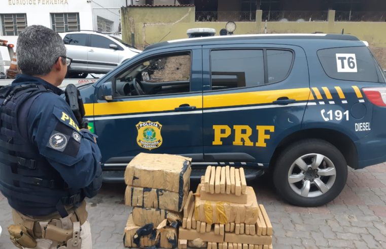 PRF apreende mais de 180 kg de maconha em Três Rios