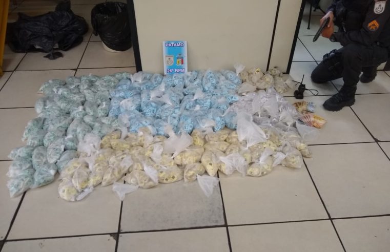 PM apreende 150 cargas de drogas em Nogueira
