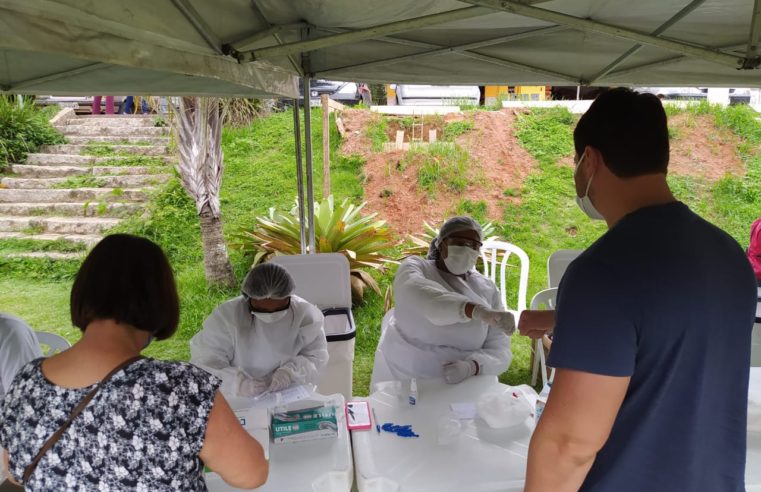 Testagem em massa continua na próxima semana. Os postos serão em Vila Rica e Madame Machado
