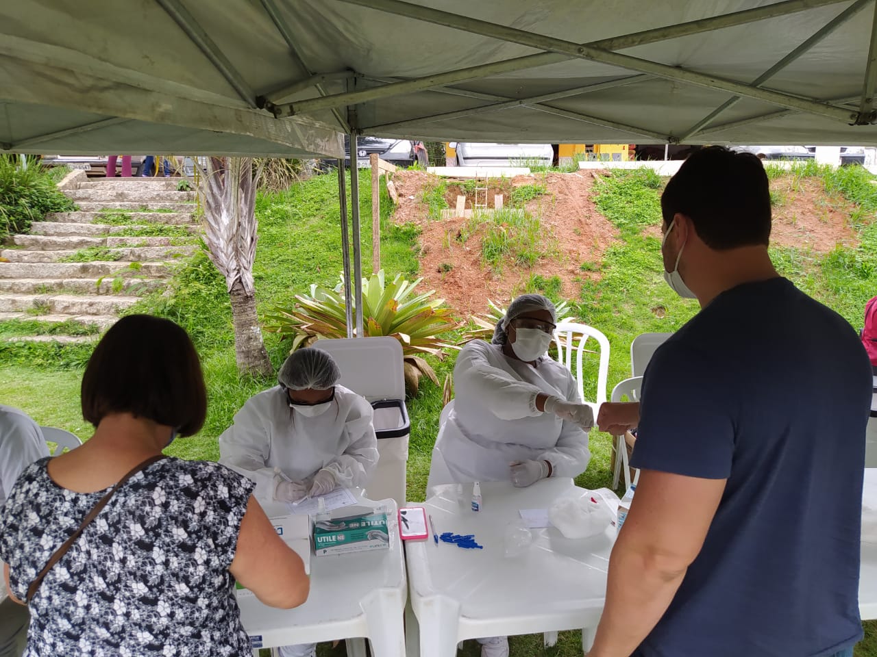 Testagem em massa continua na próxima semana. Os postos serão em Vila Rica e Madame Machado