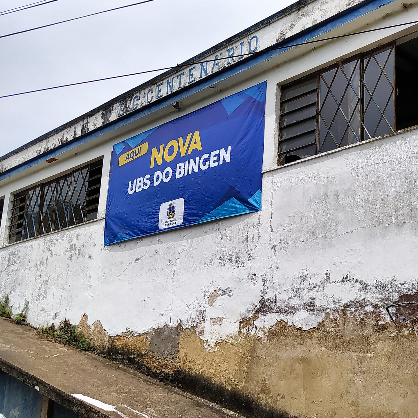 Prédio do antigo Clube Centenário, no Bingen, deve abrigar uma Unidade Básica de Saúde (UBS) e um Centro de Referência de Assistência Social (CRAS)