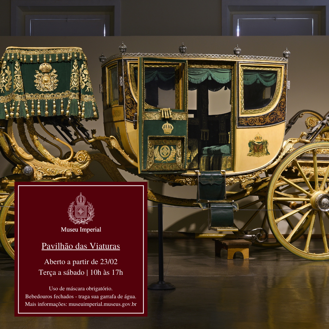 Pavilhão das Viaturas do Museu Imperial reabre amanhã (23) ao público