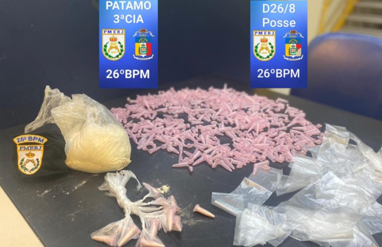 Polícia Militar apreende mais de 1kg de cocaína no distrito da Posse