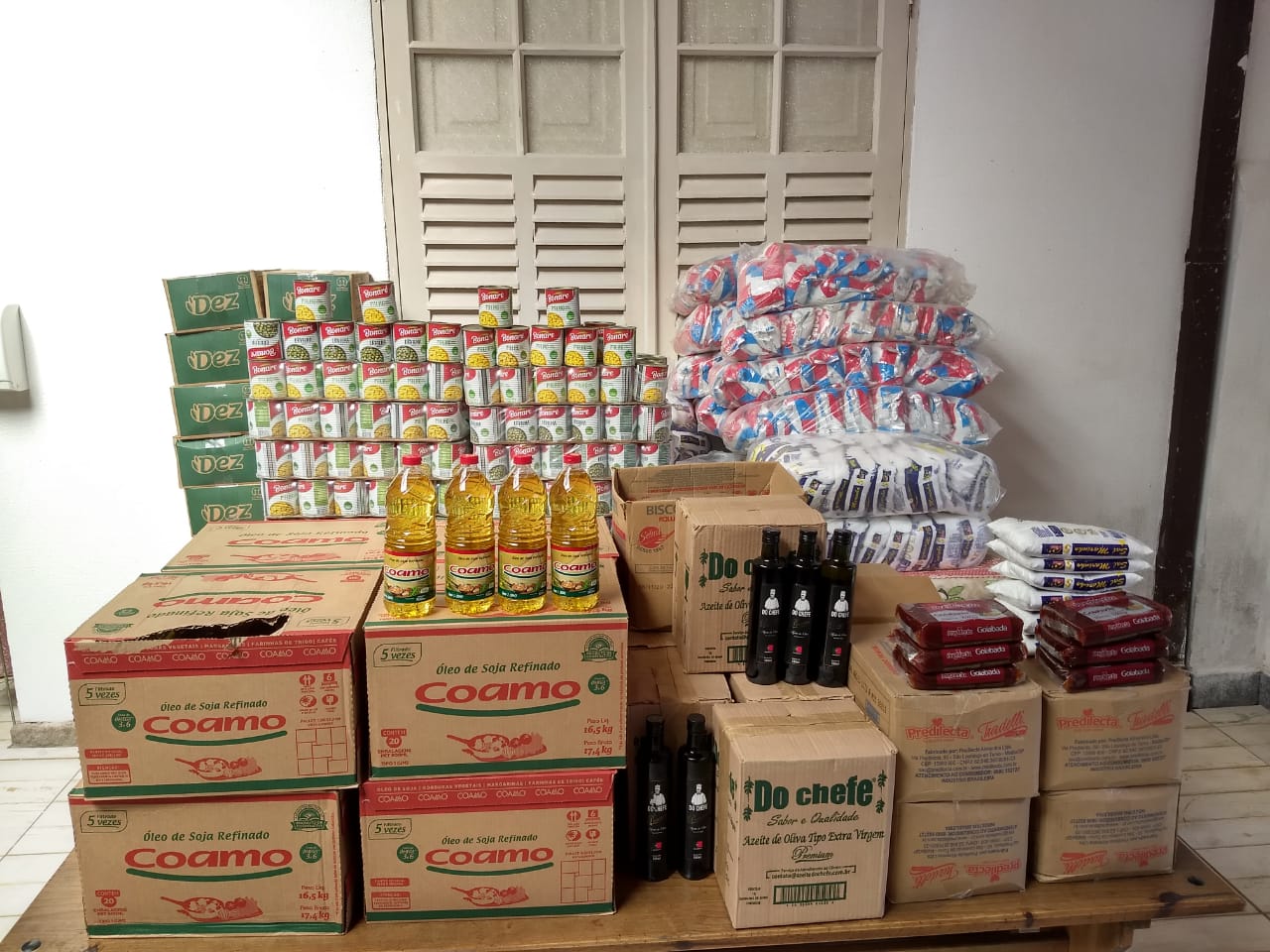 APPO recebe doações de alimentos da Secretaria Municipal de Educação