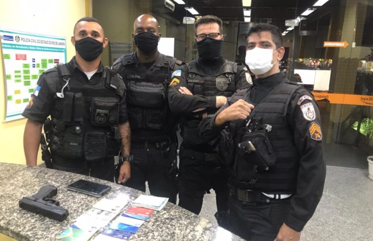 Polícia Militar prende homem acusado de cometer assaltos na cidade