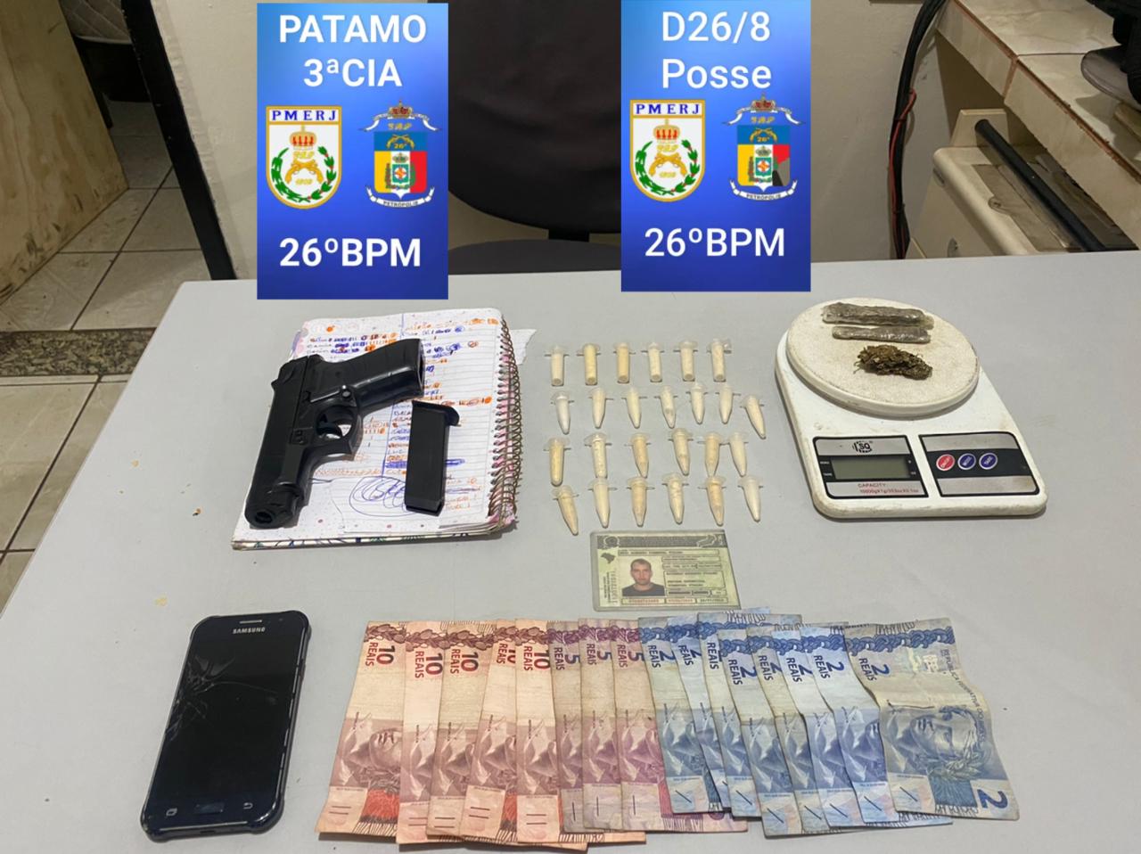 Criminoso é baleado durante abordagem na Posse