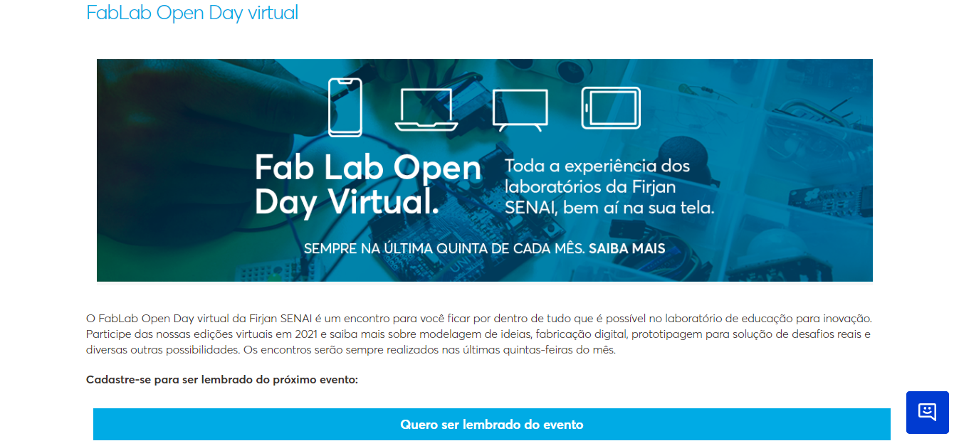 Firjan SENAI promove uma série de encontros virtuais e gratuitos sobre inovação no mercado de trabalho