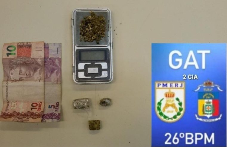 Homem é preso por tráfico de drogas no Quissamã