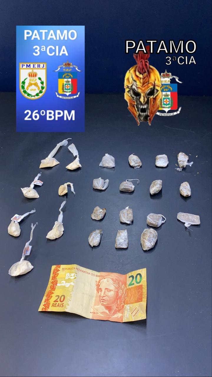 Polícia Militar prende jovem que vendia drogas em Araras
