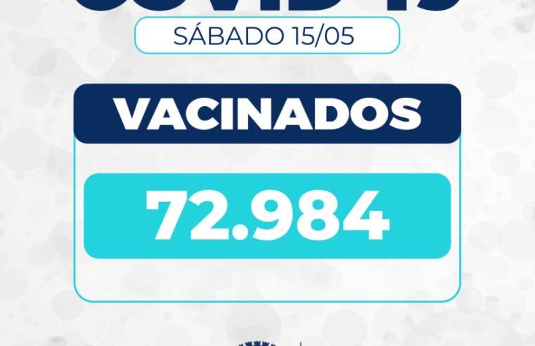 Departamento de Vigilância em Saúde, deram sequência nesta sábado (15) a vacinação contra a Covid-19