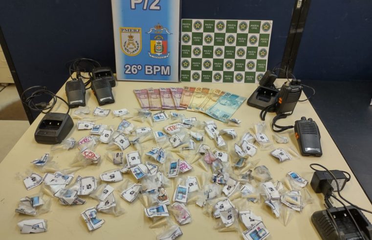 Traficante do Rio de Janeiro é preso com drogas no Floresta