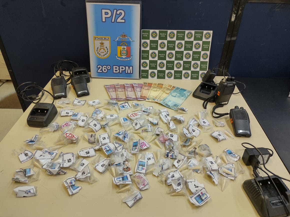 Traficante do Rio de Janeiro é preso com drogas no Floresta