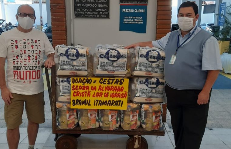 Bramil Supermercados doa mais de 100 cestas básicas nesta sexta-feira (21)