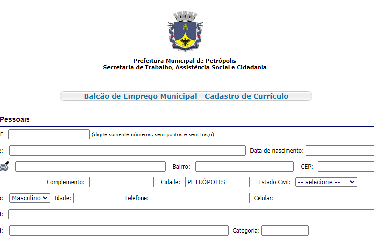Balcão de Empregos da prefeitura tem 15 vagas nesta semana