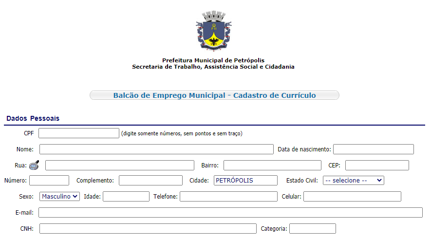Balcão de Empregos da prefeitura tem 15 vagas nesta semana