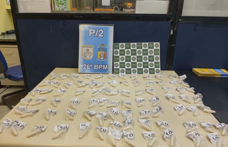 Homem é preso com drogas na Comunidade da Provisória