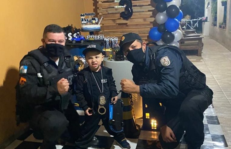 Polícia Militar é cada vez mais escolhida como tema de festas infantis