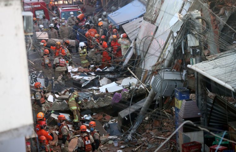 Prefeitura do Rio demole terraço de prédio afetado por desabamento