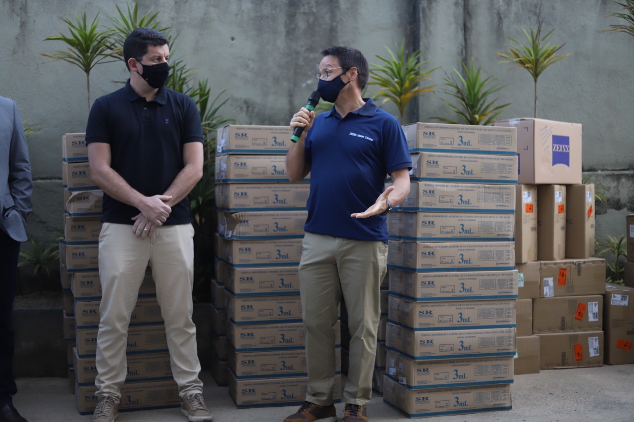 Secretaria de Saúde recebe equipamentos doados pela Zeiss