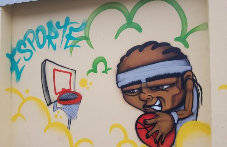 Espaços públicos ganham grafite no Caxambu e na 24 de Maio