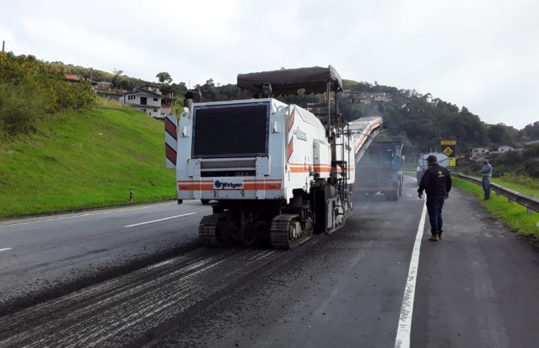Pavimentação é realizada em trechos da BR-040