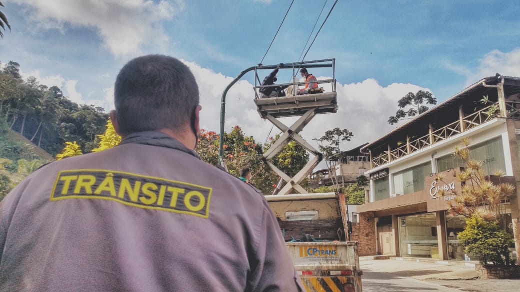 CPTrans instala monitores de velocidade no Bingen e no Centro Histórico