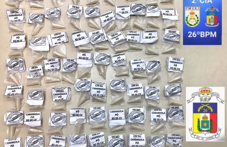 Polícia Militar apreende drogas no Carangola
