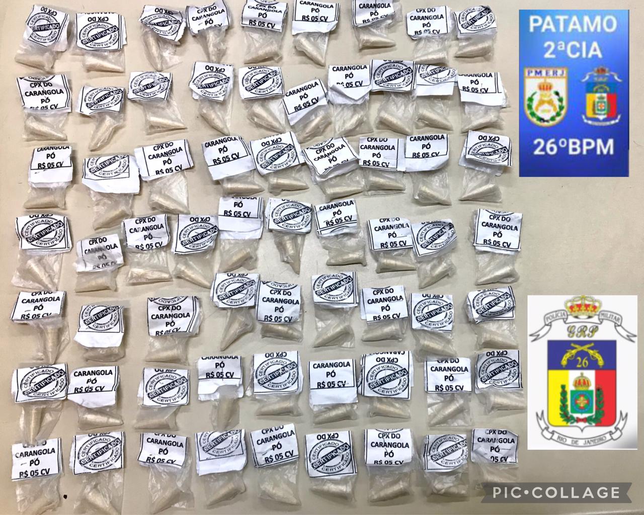 Polícia Militar apreende drogas no Carangola
