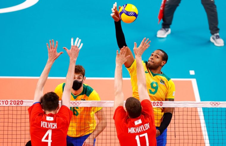 Jogos: Brasil perde para o Comitê Russo no vôlei masculino