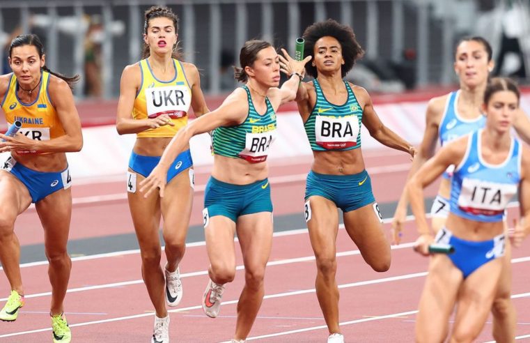 Brasil bate recorde sul-americano, mas não avança no revezamento misto