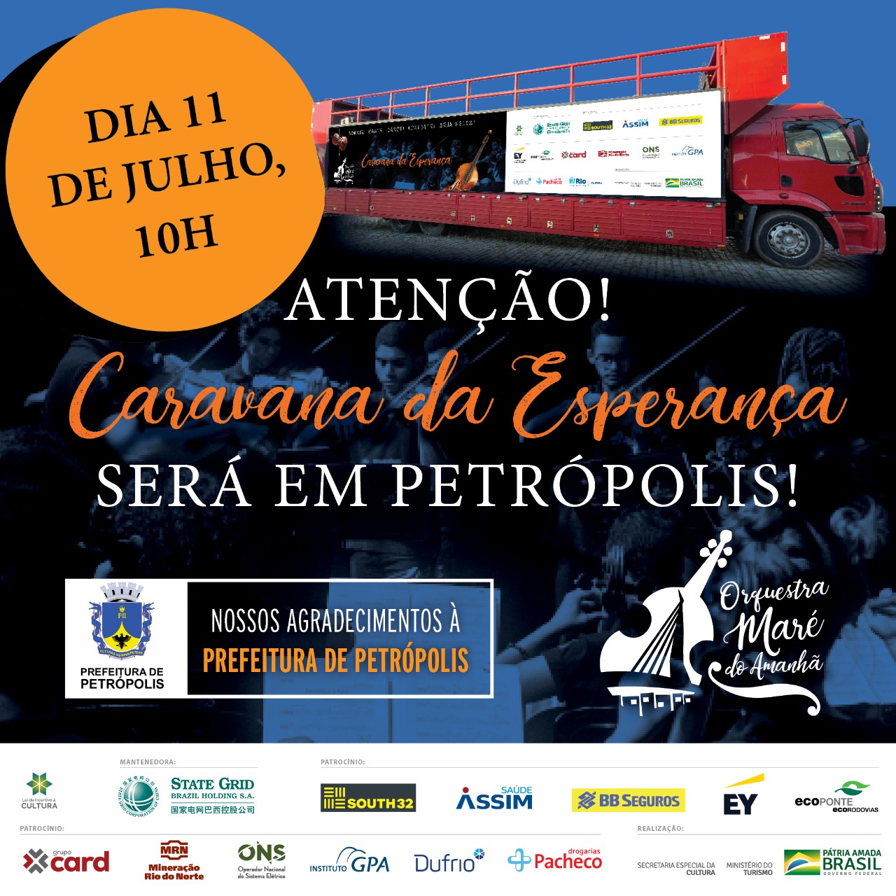 Você já conhece o projeto Caravana da Esperança, da Orquestra Maré do Amanhã?