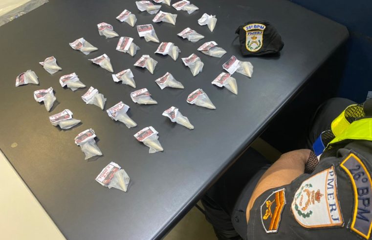 Polícia Militar prende homem com drogas no Provisória