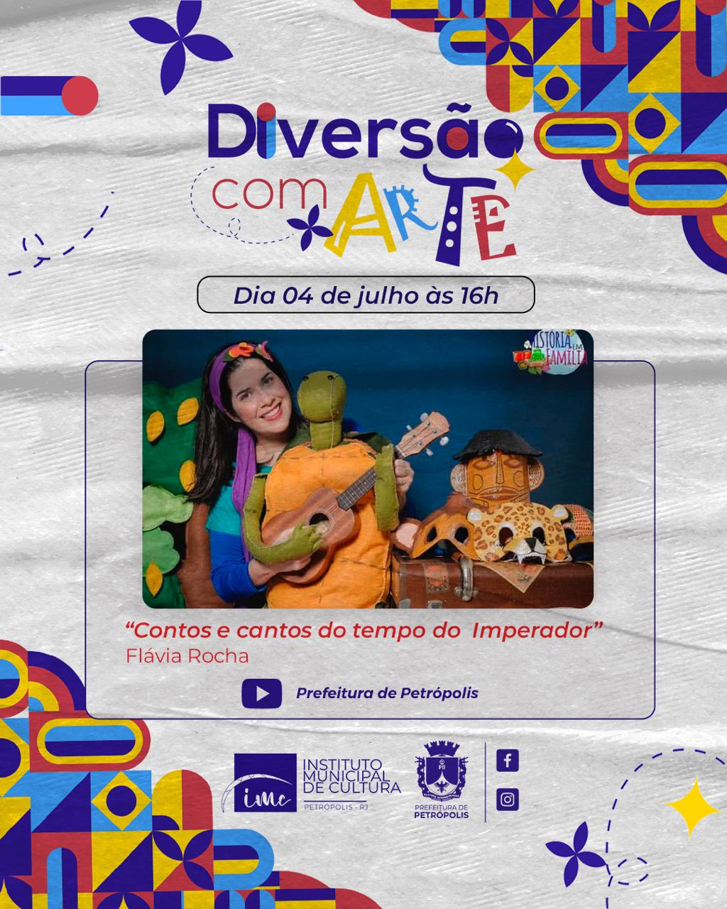 Diversão com Arte apresenta Cantos e Contos do Tempo do Imperador no domingo