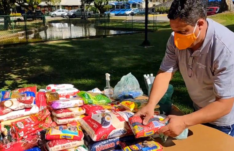 Drive-thru da Escola Firjan SESI arrecada mais de 2 toneladas de alimentos para campanha contra a fome em Petrópolis
