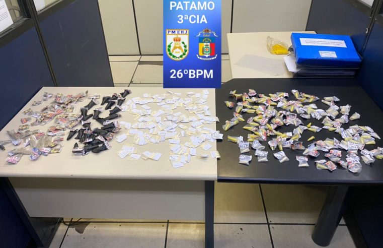 Polícia Militar apreende grande quantidade de drogas no Retiro