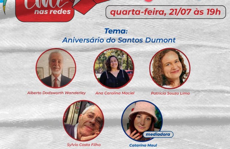 O aniversário de Santos Dumont será o tema do IMC nas Redes de hoje (21/07)