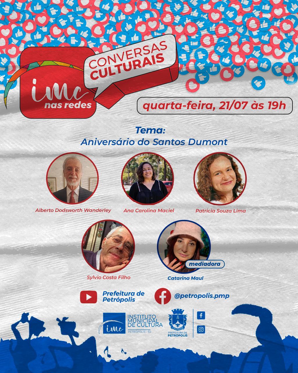 O aniversário de Santos Dumont será o tema do IMC nas Redes de hoje (21/07)