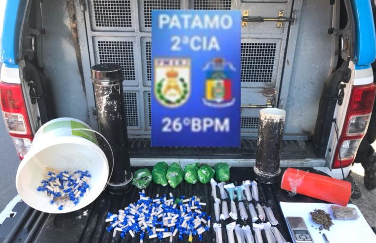 Polícia Militar apreende drogas em residência na Rua Paulino Afonso