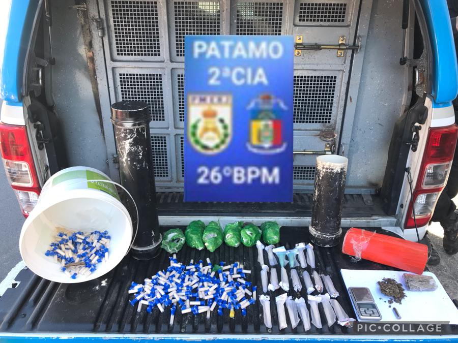 Polícia Militar apreende drogas em residência na Rua Paulino Afonso