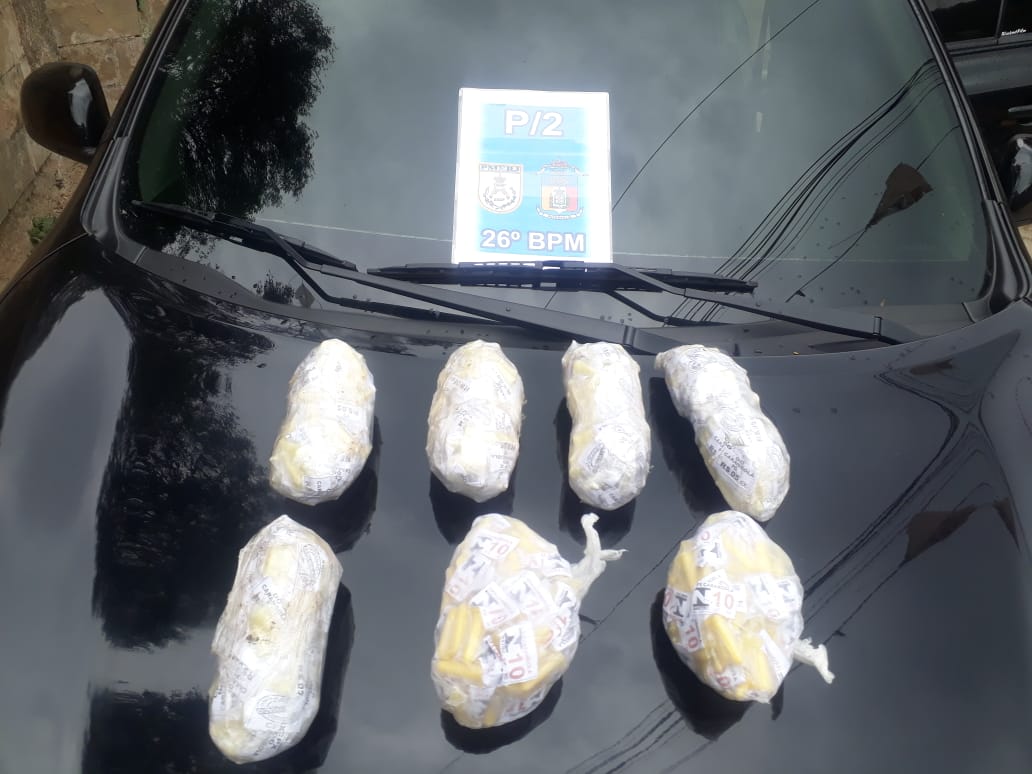 PM apreende quase 1,5 kg cocaína no Vale do Carangola