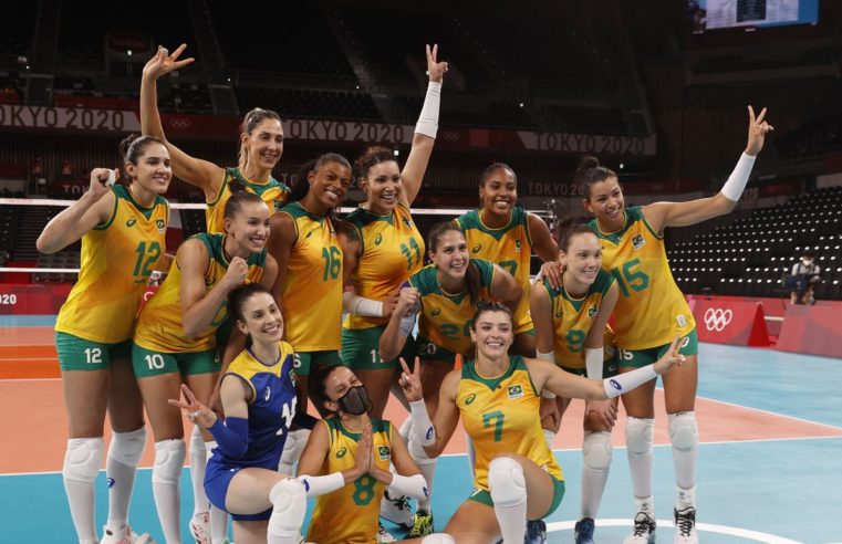 Vôlei: Brasil vence Quênia e pega o Comitê Russo nas quartas em Tóquio