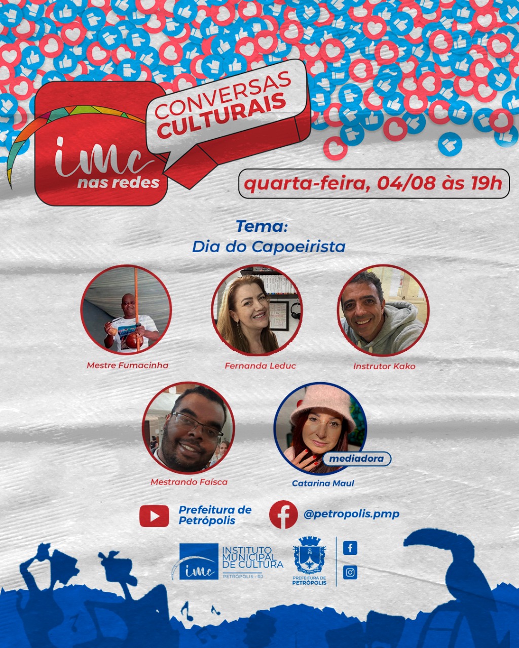 Dia do Capoeirista será o tema do IMC nas Redes de amanhã (04/08)