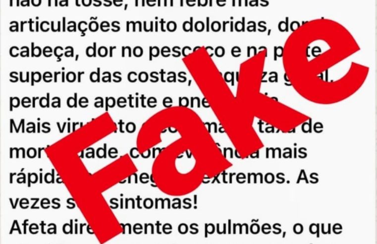 Fake: Unimed não elaborou mensagem sobre variante Delta que circula no WhatApp