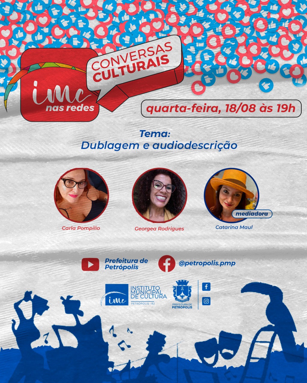 Dublagem e audiodescrição será o tema do IMC nas Redes de amanhã (18/08)