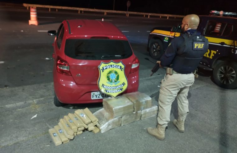 PRF apreende 110 quilos de maconha em Seropédica