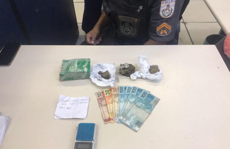 Homem é preso por tráfico de drogas no Alto da Serra